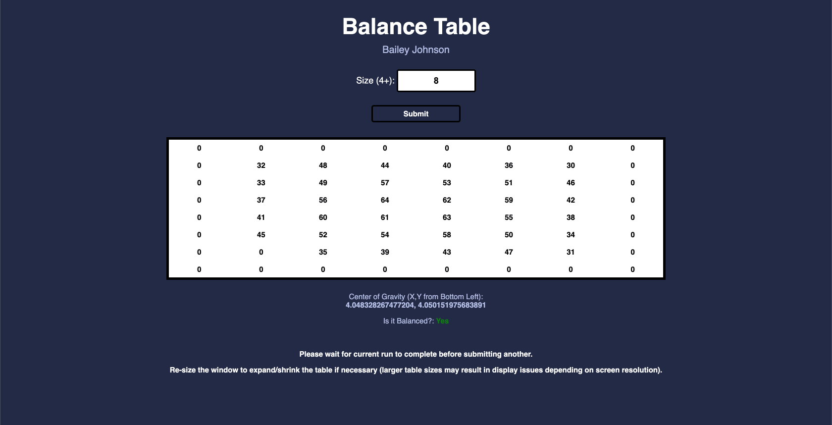 balance-table preview